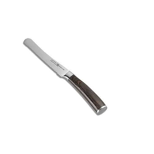 SCHULTE-UFER Brötchenmesser - Küchenmesser mit gezahnter Klinge, ideal zum mühelosen Schneiden von Brötchen und Croissants ohne Zerdrücken.