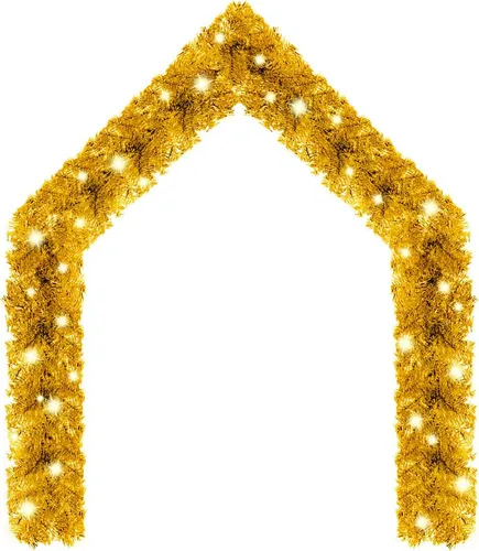 vidaXL Weihnachtsgirlande mit LED 20 m Golden in gold von vidaXL