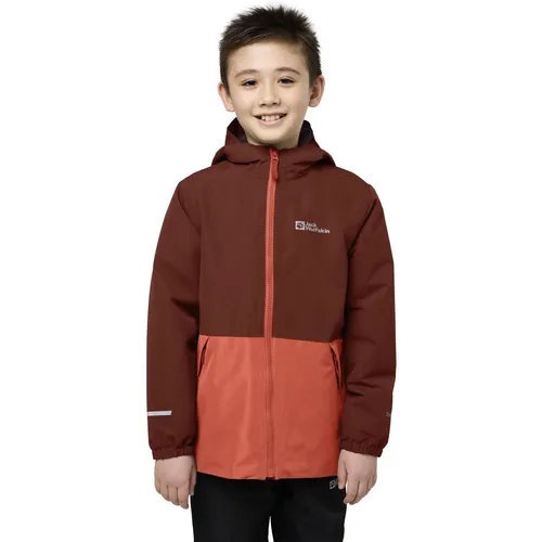 Jack Wolfskin Kid's Snowy Days Jacket - Winterjacke für Kinder in Rot, Gr. 164 - Funktionsjacke für Kinder, isolierend, wind- und wasserdicht mit Kapuze; ideal für Freizeitaktivitäten im Winter.