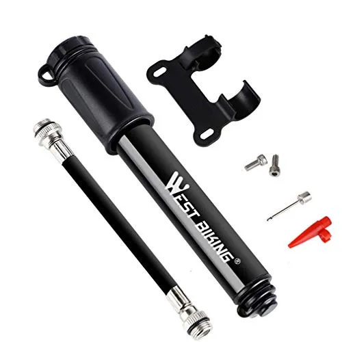 Fahrradpumpe 100 PSI Tragbare Legierung Mini-Fahrradreifen Pumpe Universal Presta und Schrader-Ventil für Rennrad-Kugelpumpe