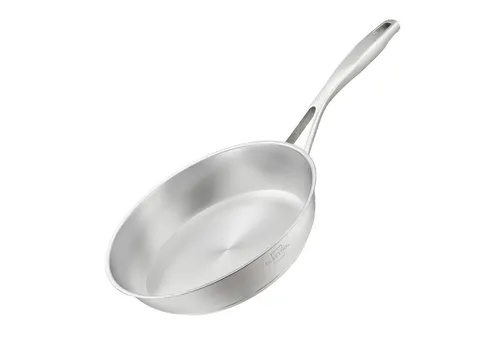 SILBERTHAL Bratpfanne Unbeschichtet 24cm Induktion - Pfanne mit 24 cm Durchmesser, ideal für gesundes Braten ohne Beschichtung und perfekt für Induktionsherde geeignet.