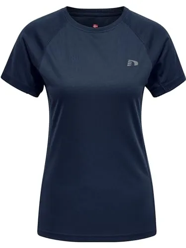 Newline Damen Women Core Running S/S T-Shirt, Schwarze Iris, XS EU