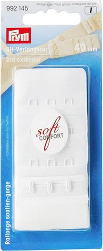 PRYM BH-Verlängerer 40mm Farbe: weiß # 992145 NEU in OVP von Prym