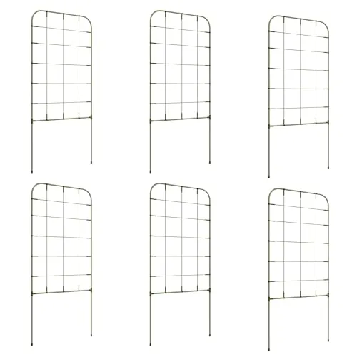 Outsunny 6er-Set Rankhilfe Pflanzenhalter aus Stahl - Verschönern Sie Ihren Garten mit den stilvollen Outsunny Rankhilfen! Diese stabilen Stahlgitter sind einfach zu montieren und bieten optimalen Halt für Ihre Pflanzen. Ideal für Gartenliebhaber, die ihre Pflanzen stilvoll unterstützen möchten!