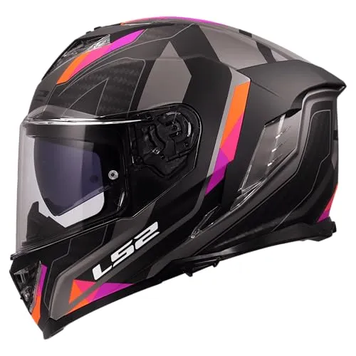 LS2 FF818 Storm III Sporty Helm, grau/lila, XL (61/62)