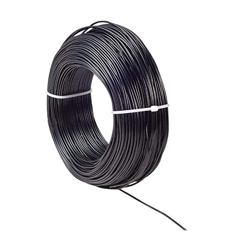 Nbeads 100m 1.5 mm Aluminiumdraht, Schwarz Aluminium Craft Draht Modellierdraht