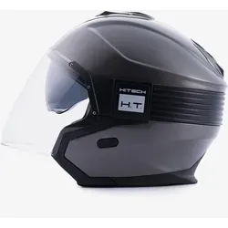 Blauer Hacker BTR Jethelm, schwarz-grau, Größe XS