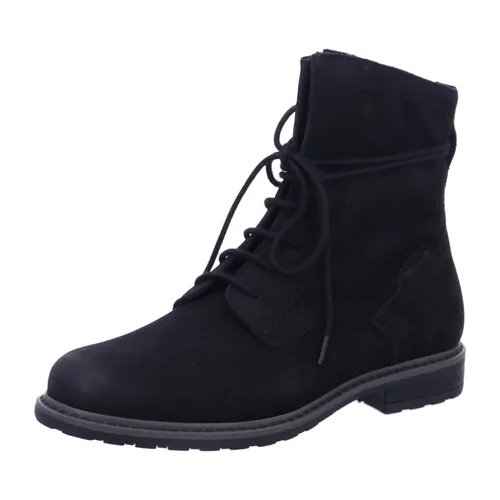 Tamaris 1 25105 43 001 Stiefelette - Schwarz - Größe 36 - Elegante Stiefelette aus hochwertigem Veloursleder mit weicher Decksohle für optimalen Tragekomfort. Seitlicher Reißverschluss für einfaches An- und Ausziehen, ideal für jeden Anlass.