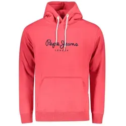 Pepe Jeans Herren Rotes Sweatshirt mit Reißverschluss, Größe 2XL
