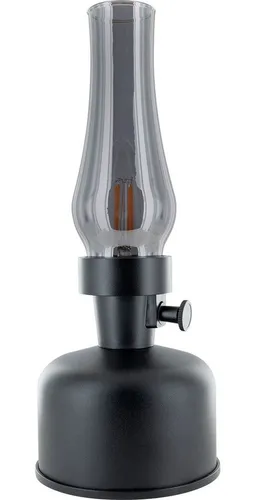 Retro LED Designlampe schwarz in schwarz von Schwaiger
