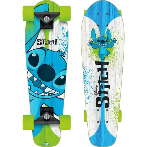 STAMP Skateboard STITCH - Ideal für Cruiserboards - Leichtes Skateboard mit einer Breite von 21 cm und einer Länge von 75 cm, perfekt für entspannte Fahrten und Tricks.