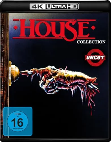 House Collection - Teil 1-4 (Uncut) (4K UHD) (Blu-ray) - Horrorfilm-Boxset in 4K UHD, ungeschnitten und ideal für Fans von spannenden Horrorschockern.