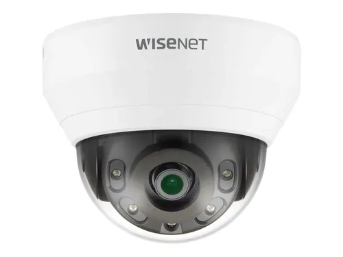 Hanwha Techwin WiseNet Q QND-6012R - Kuppel Netzwerk-Überwachungskamera - Überwachungskamera für Innenräume mit 2 MP Auflösung, 355° Drehung und Nachtsicht bis 20 m - ideal für Sicherheit und Überwachung.