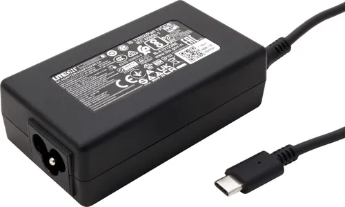 Bachmann Charger Adapter 65W AC USB Type C - Adapter für schnelles Laden mit 65W Leistung, ideal für Laptops und Smartphones, ausgestattet mit 1,5m Kabelpeitsche und universellem AC Input.