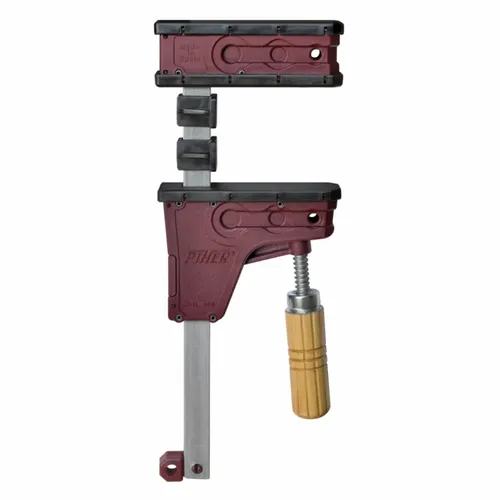 PIHER Parallel Schraubzwinge PRL400 - 400 kg Spannkraft - Schraubzwingen für präzises Arbeiten, mit ergonomischem Buchenholzgriff und Anti-Rutsch-Bremse für sicheren Halt. Spannweite bis 80 cm, ideal für anspruchsvolle Projekte.