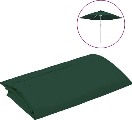 vidaXL Ersatzbezug für Sonnenschirm 300cm in grün von vidaXL
