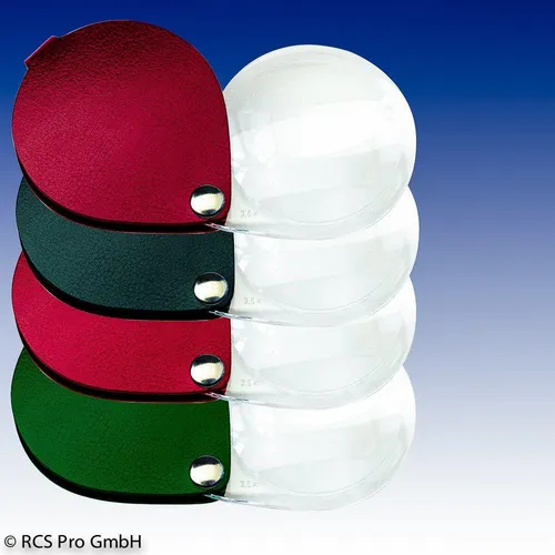 Eschenbach Leder-Einschlaglupe 3.5x mit 60mm Linse - Lupen, hochwertige Ledereinschlaglupe mit 3,5-facher Vergrößerung und 60mm Linsendurchmesser, ideal für feine Details und als elegantes Geschenk.