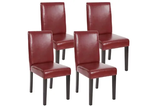 PROREGAL® Esszimmerstuhl Esszimmerstuhl klassisch und zeitlos HxBxT 90x43x56cm Material, Farbe (4 St), Mit hochwertigem Bezug, erhältlich in vielen Ausführungen