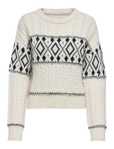 ONLMARENT L/S Pullover KNT NOOS - Stylischer Damenpullover von ONLY, ideal für jeden Anlass und aus hochwertiger, bequemer Baumwolle gefertigt.