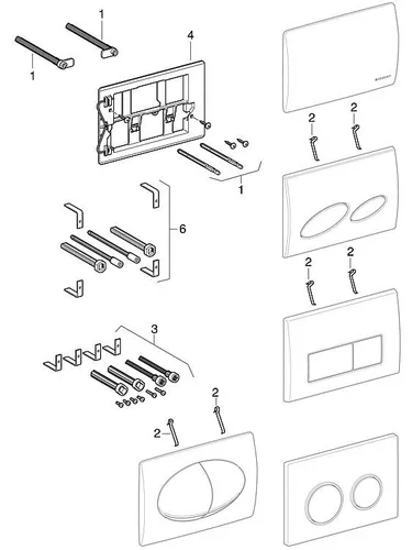 Geberit Verlängerungs-Set für Design Betätigungsplatte