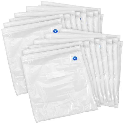 Rosenstein & Söhne Vacuumbeutel: 20er-Mega-Pack Vakuumierbeutel, je 34 x 30 cm, BPA-frei (Vakuumbeutel mit Ventil, Wiederverschließbarer Vakuumbeutel, Frischhaltedosen)