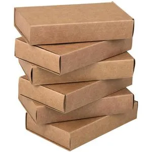 Rayher Geschenkbox Streichholzschachtel XL, braun, 11 x 6,5 x 2 cm, Karton, eckig, 6 Stück