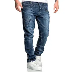 REPUBLIX Gerade Jeans WIGGO Herren Regular Fit Destroyed Design blau W31/L32 - Bequeme Regular Fit Jeans für Herren mit destroyed Design. Pflegeleicht und aus hochwertiger Baumwollmischung, ideal für Freizeit und Casual-Looks.