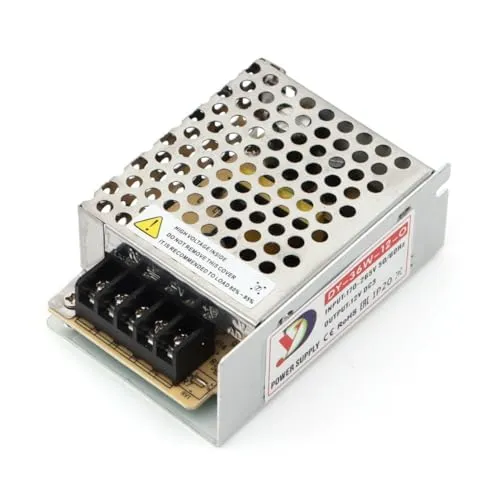 Jandei Transformator-Netzteil 110/220 V AC auf 12 V DC, 36 W, 3 A, Installation im Innenbereich IP20 für LED-Streifen, Neon oder Niederspannungsgeräte