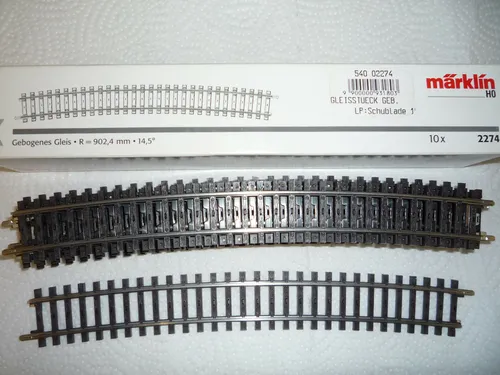 Märklin 2221 H0 K-Gleis Gebogenes Gleis R1=360 mm, 30° - 1 Stück