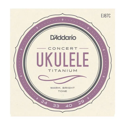 D'Addario Ukulele Saiten EJ87C Concert Titanium 25-33-40-29