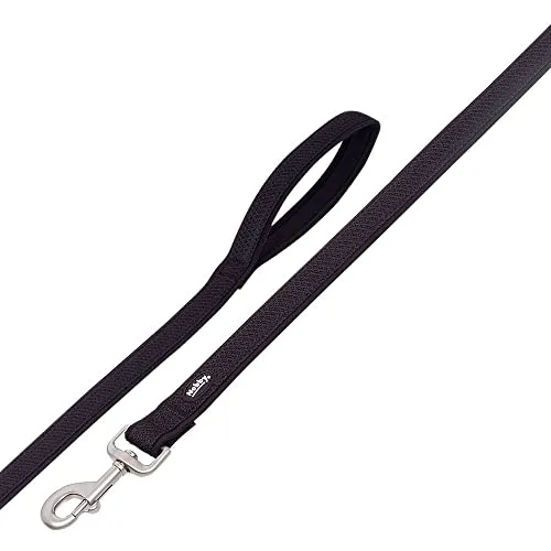 Nobby Leine Mesh Preno, schwarz, L: 120 cm, B: 25/35 mm, 1 Stück