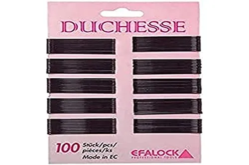 Efalock Duchesse Haarklemmen - 7 cm, schwarz, 100 Stück