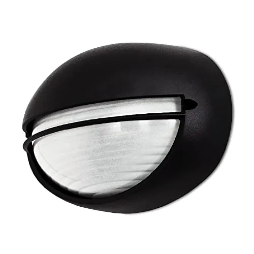 Kwazar - Außenlampe Außenwandleuchten, Metal E27 IP44, Strahler Außen Wandleuchte 230V, Wetterfest Beleuchtung für Haus, Garten, Balkonen oder Fluren - MASIMO Schwarz