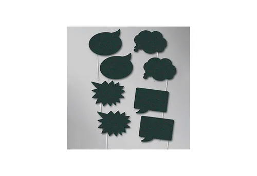 Unique Industries Inc. Hängedekoration Foto-Props Tafel Sprechblasen 8-tlg.