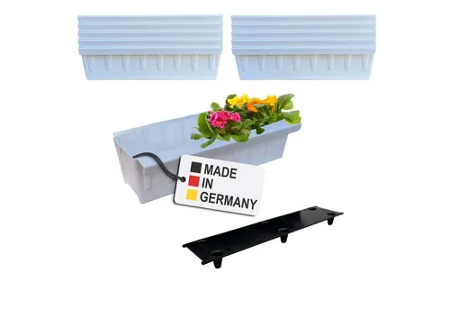 BURI Blumenkasten Europaletten Weiß von BURI