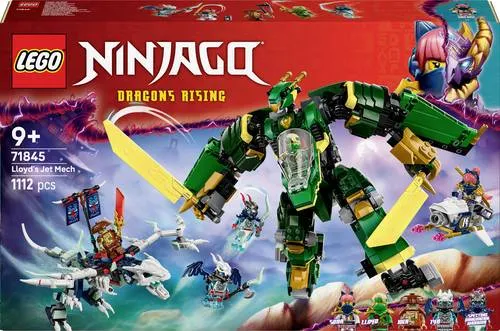 LEGO NINJAGO Lloyds Jet-Mech 71845 - LEGO NINJAGO Set (71845) mit beweglichem Jet-Mech, 5 Minifiguren und spannenden Ninja-Abenteuern für Kinder ab 9 Jahren. Ideal für kreative Spielstunden!