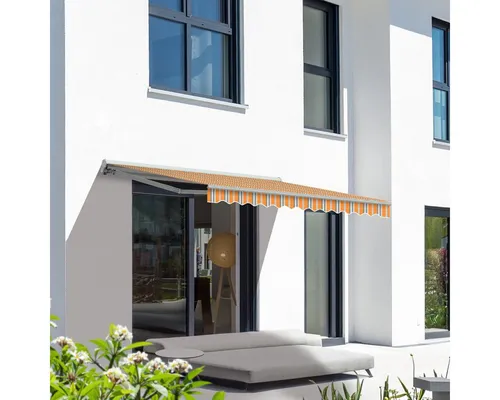 Eclipse Kassettenmarkise 3,50 x 3,00 Meter - Kassettenmarkise für effektiven Sonnenschutz, elektrisch betrieben und ideal für Terrassen und Balkone.