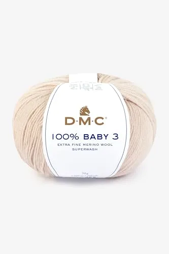 DMC - 100% Baby Wool, ideal ist für Baby-Strickwaren | 50 g, 225 m, 26 Farben