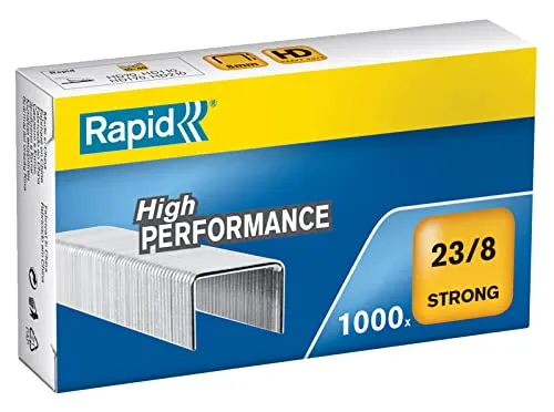Rapid Heftklammern (23/8 mm, Strong, verzinkt) 1000 Stück