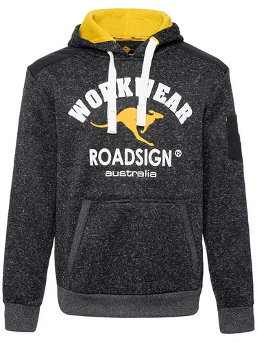 ROADSIGN Australia Kapuzensweatshirt - Arbeits Sweat Hoody 80386 schwarz XXL - Hochwertiges Kapuzensweatshirt aus 100% Polyester, ideal für Arbeit und Freizeit, Größe XXL, in stylischem Schwarz.