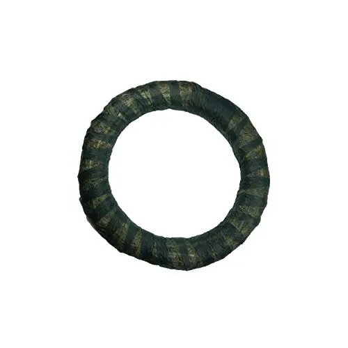 DekoPrinz Strohkränze mit Vlies, 1 Stück | ø 20 cm Durchmesser | 3 cm Stärke | Strohrömer, Türkranz, Deko-Kranz, Kranz-Rohling, Strohring