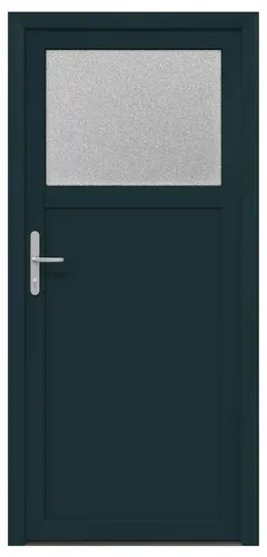 vidaXL Seiteneingangstür Anthrazit 98 x 198 cm PVC - Moderne Seiteneingangstür aus robustem PVC mit elegantem Design. Ideal für Flure und Wohnräume, bietet sie Sicherheit durch ein 5-Punkt-Schloss und vereinfacht die Installation. Perfekt für stilbewusste Zuhause!