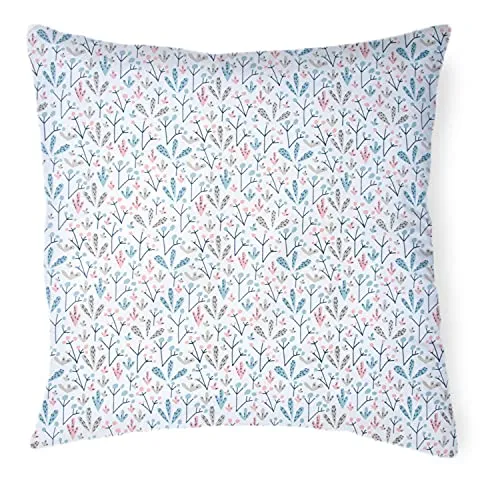 Amilian Kissenhülle, Zierkissenbezug, Kissenbezug ca. 80x80 cm; Deko; für Kissen, Kopkissen oder Dekokissen; für Sofa, Schlafzimmer, Wohnzimmer, als Balkon Dekoration; 100% Baumwolle Schneeball