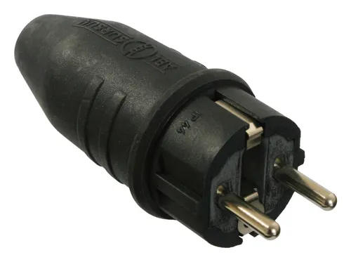 AS Schwabe Vollgummi-Stecker 230V / 10/16A - 61412