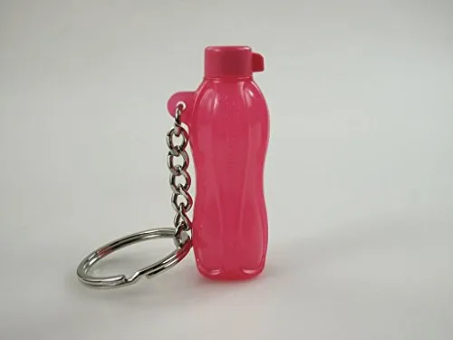 TUPPERWARE Schlüsselanhänger Eco pink Miniatur EcoEasy Flasche Anhänger