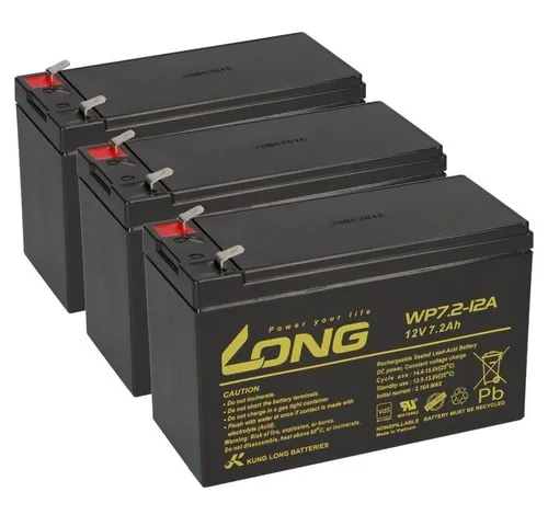 Kung Long USV Akkusatz für ZINTO B 1000 AGM Blei - Standard-Akkus, wartungsfrei und VdS geprüft, ideal für Alarmanlagen und unterbrechungsfreie Stromversorgungen mit langer Lebensdauer.