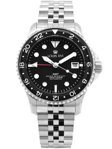 LOUIS XVI Mirabeau Automatikuhr LXVI1434 - Sportliche Herrenuhr mit GMT-Funktion - Armbanduhren mit 20 ATM Wasserdichtigkeit, Automatikwerk und zwei Zeitzonen. Ideal für sportliche Herren, die Stil und Funktionalität schätzen.
