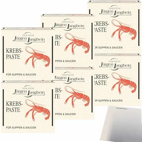 Jürgen Langbein Krebs-Suppen-Paste 6er Pack (6x50g Würfel) + usy Block
