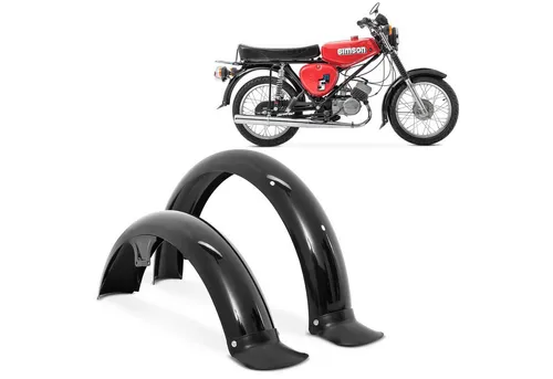 Craftride Halter Schutzblech für Simson S50/S51/S70 - Hochwertige Kotflügel vorne und hinten für Simson, schwarz lackiert mit Schmutzfängern für optimalen Schutz. Inklusive Montagematerial für einfache Installation.