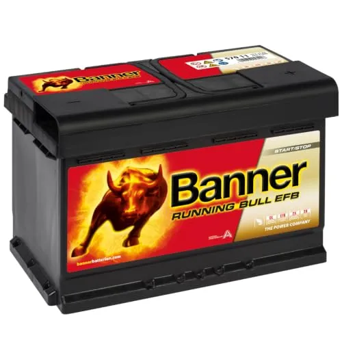 BANNER 57011 Running Bull EFB Batterie 70Ah 12V Start Stop ersetzt 75Ah